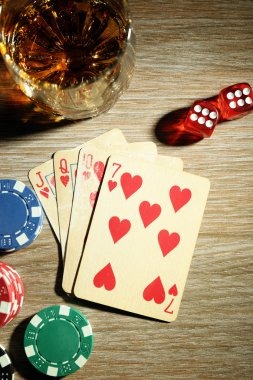 Sports betting and casino game selection screen
